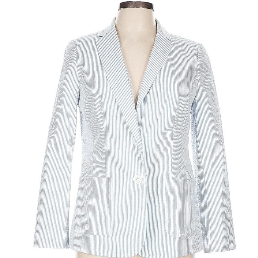 Talbots Blue Blazer Tailored Suit Jacket